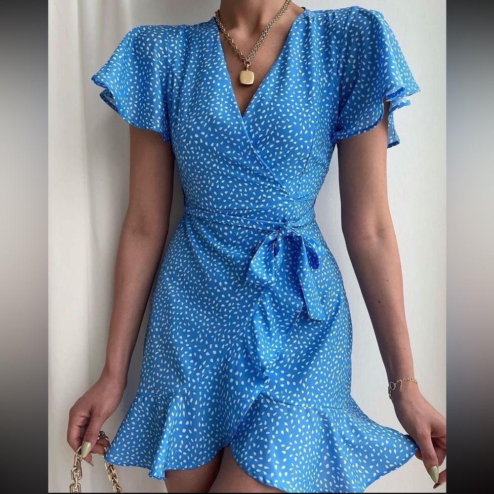 NWT Boutique Blue Summer Dress